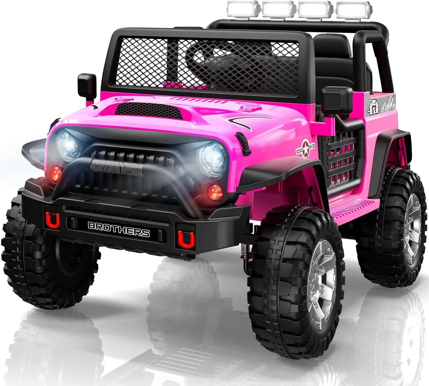 L8 Ride On Car 2 Seater 12V Kids Electric Car Remote Control 4-Wheel Suspension Bluetooth Speaker