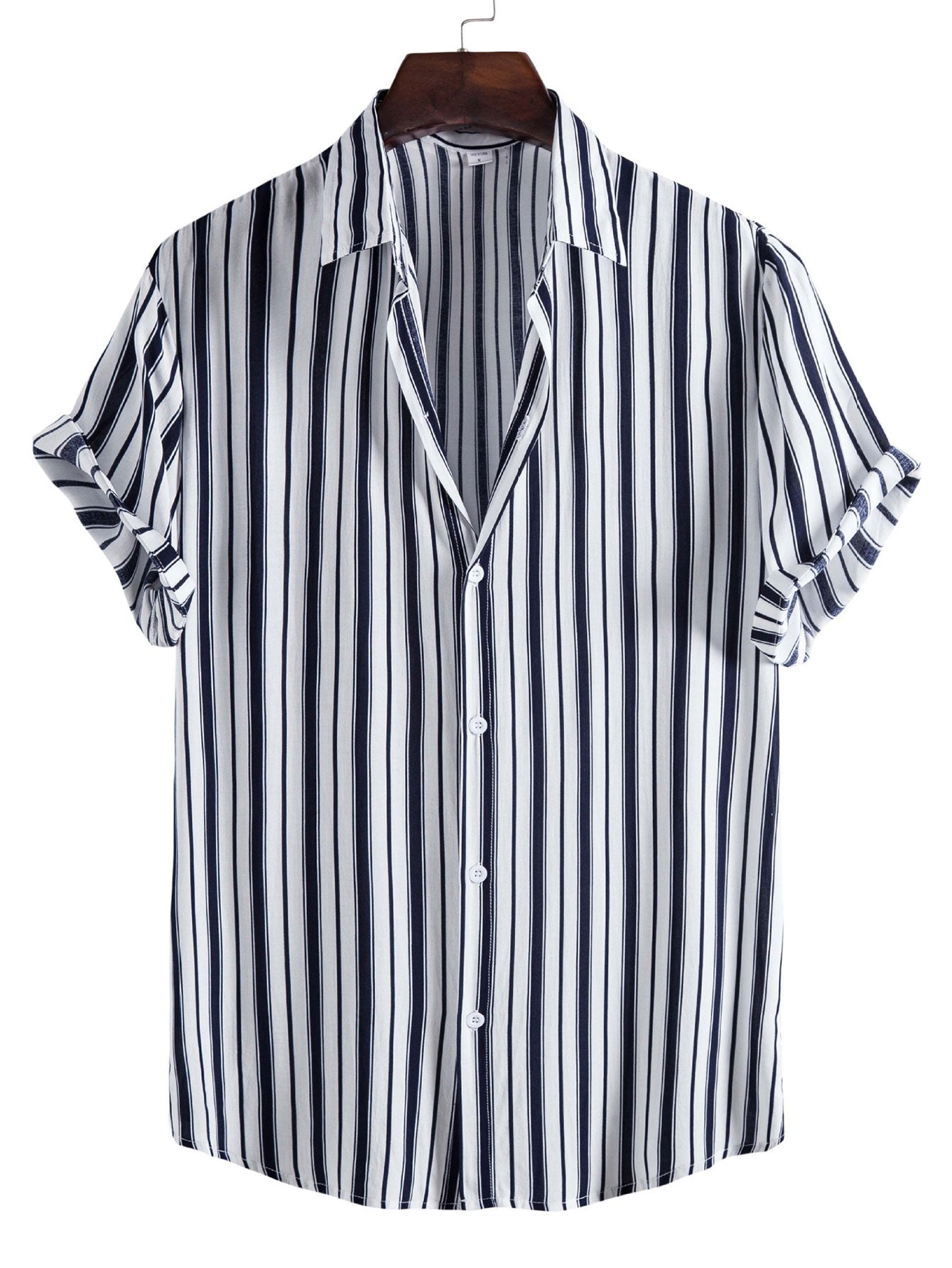 Stripes Short Sleeve Casual Shirts