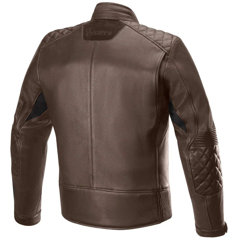 HOXTON V2 LEATHER BROWN ALPINESTARS LEATHER JACKET