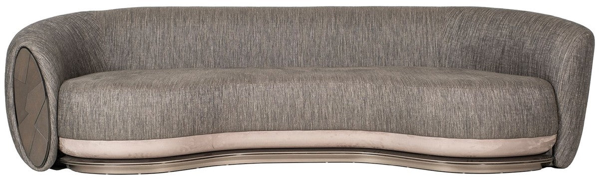 Luxury sofa black / gray / dark brown / bronze 300 x 130 x H. 76 cm - Living room sofa - Hotel sofa - Living room furniture - Hotel furniture - Luxury furniture - Luxury collection