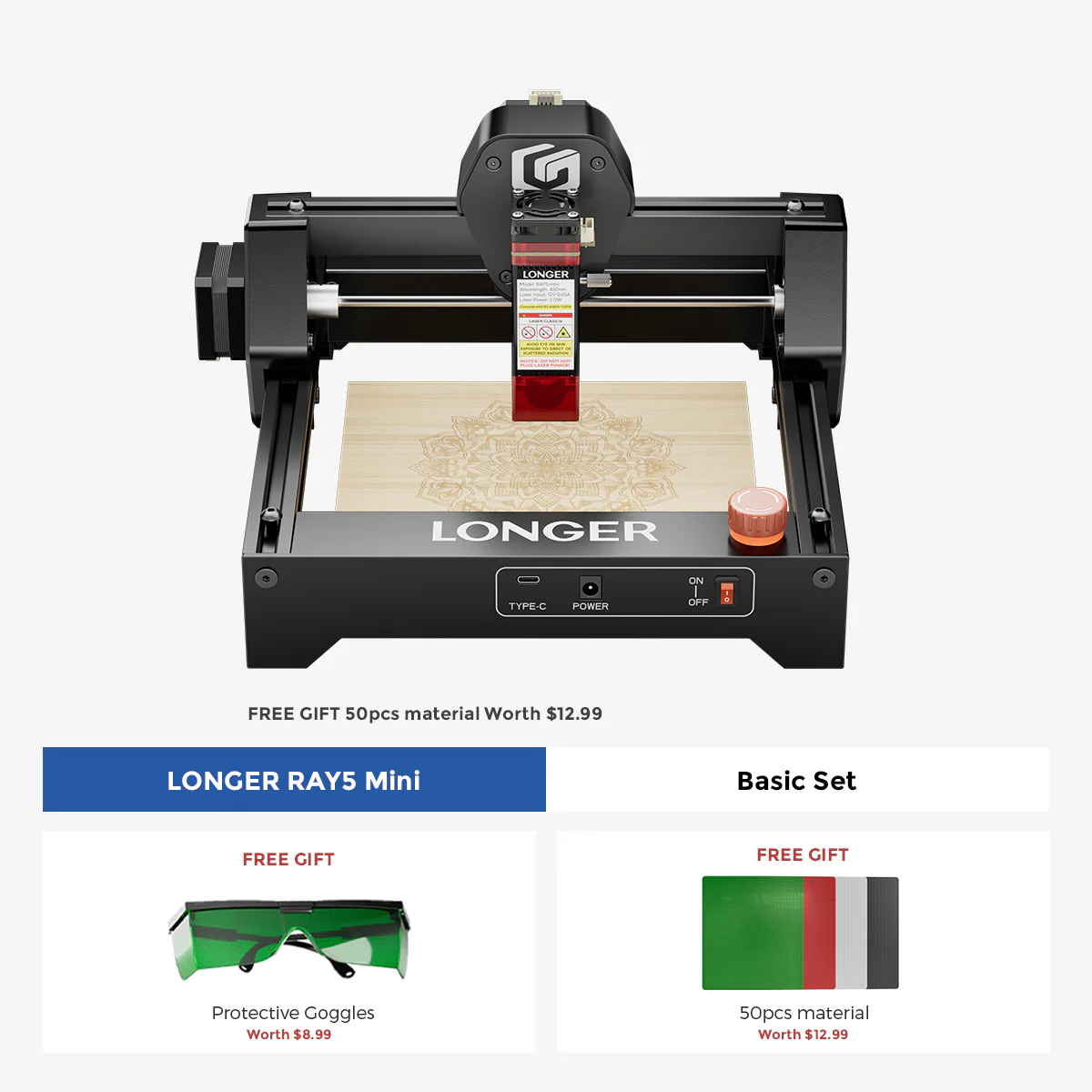 Longer RAY5 Mini Laser Engraver