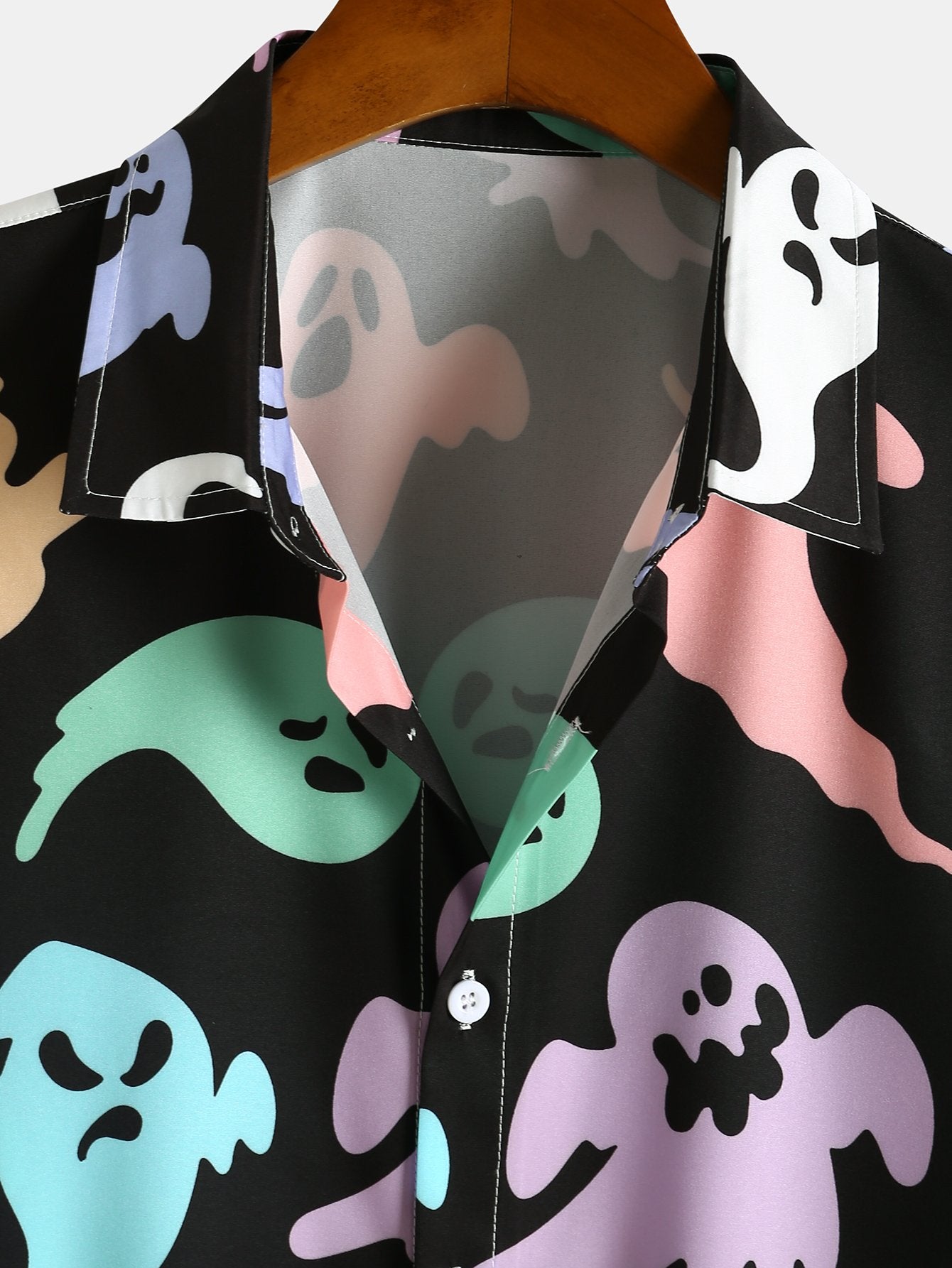 Funny Ghost Print Shirt