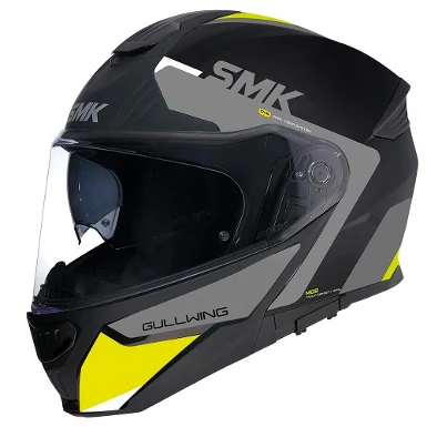 SMK GULLWING KRESTO HELMET BLACK / GRAY / YELLOW