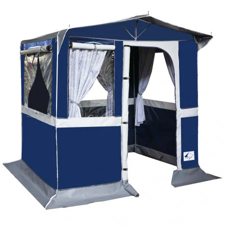 Intexca 2 x 2 gray pvc kitchen tent - with covers - blue