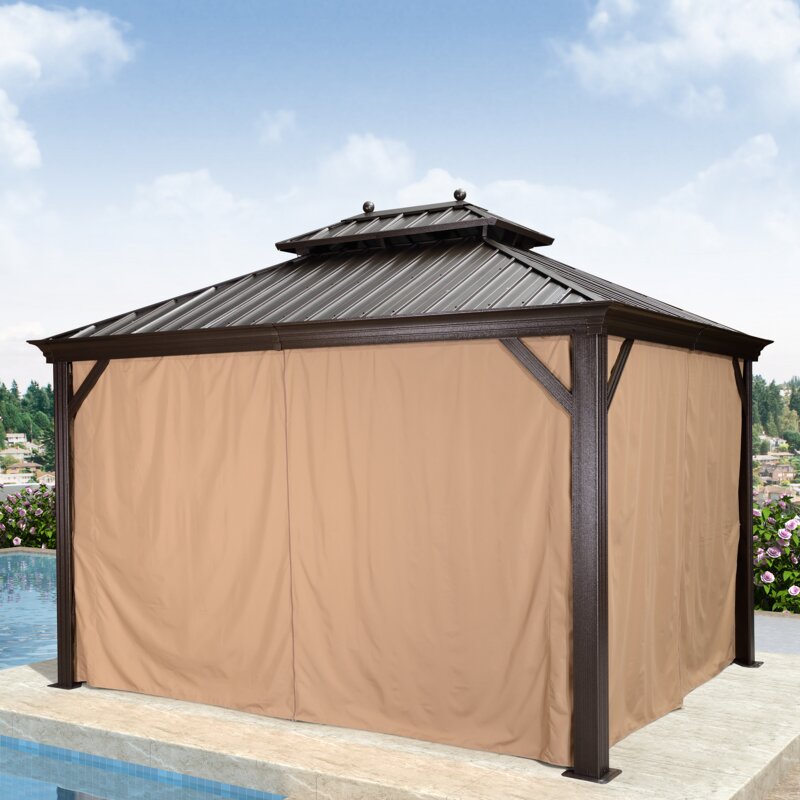 12 Ft. W x 10 FT. D Aluminium Patio Gazebo