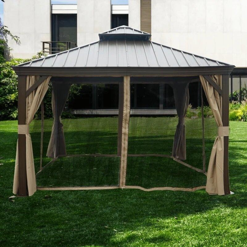 Alexander 12 Ft. W X 12 Ft. D Aluminium Patio Gazebo
