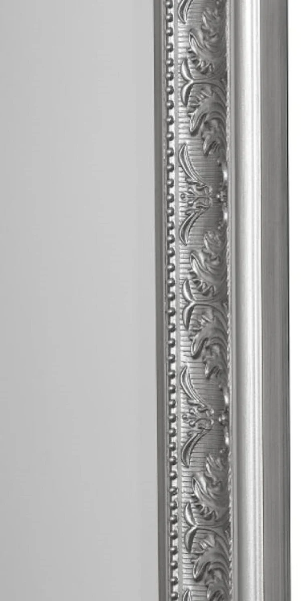 Baroque mirror silver 72 x H. 162 cm - Handmade baroque wall mirror