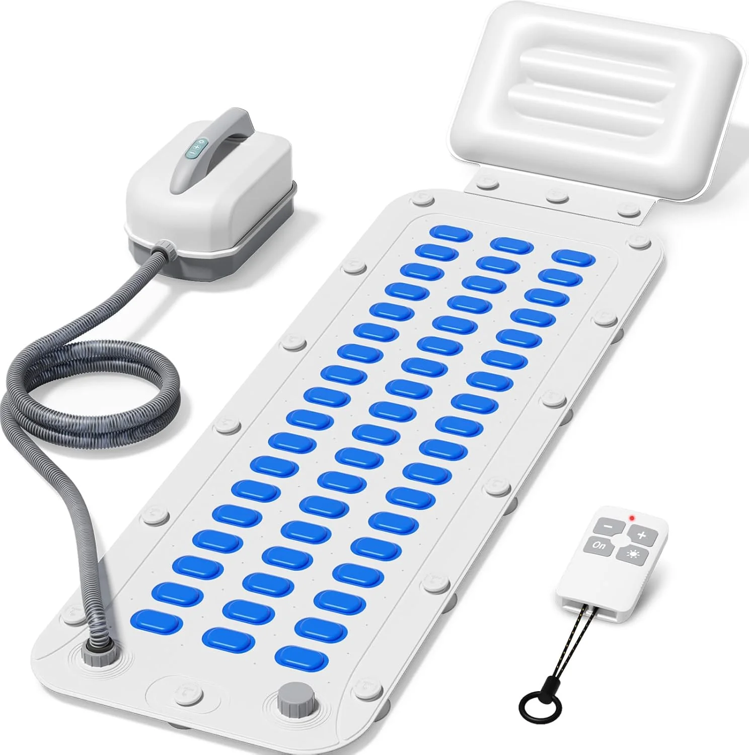 Portable Spa Bubble Bath Massager,Full Body Waterproof Spa Mat with Non-Slip Suction Cups