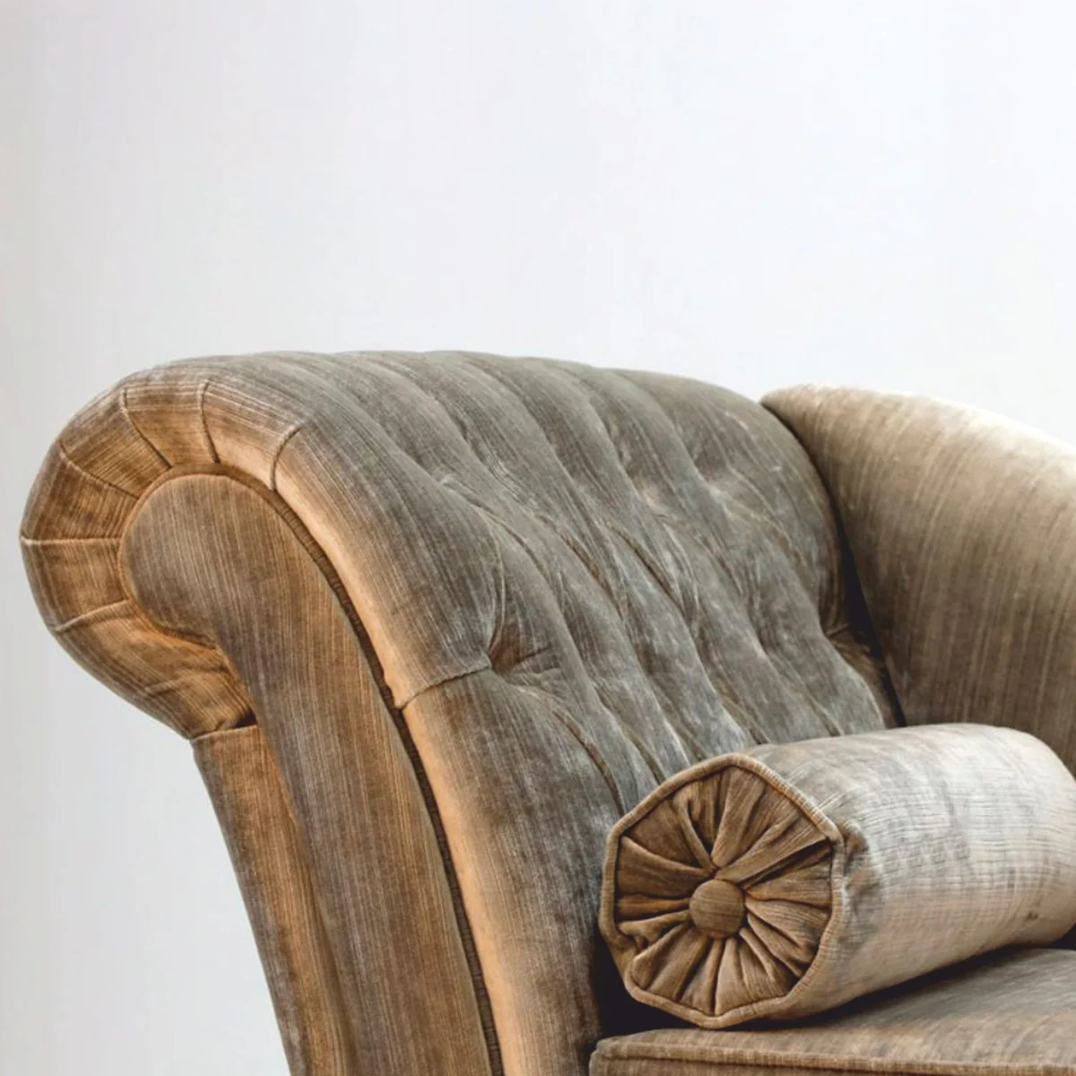 Luxury Baroque Sofa Gray / Black 200 cm - Magnificent Baroque Furniture