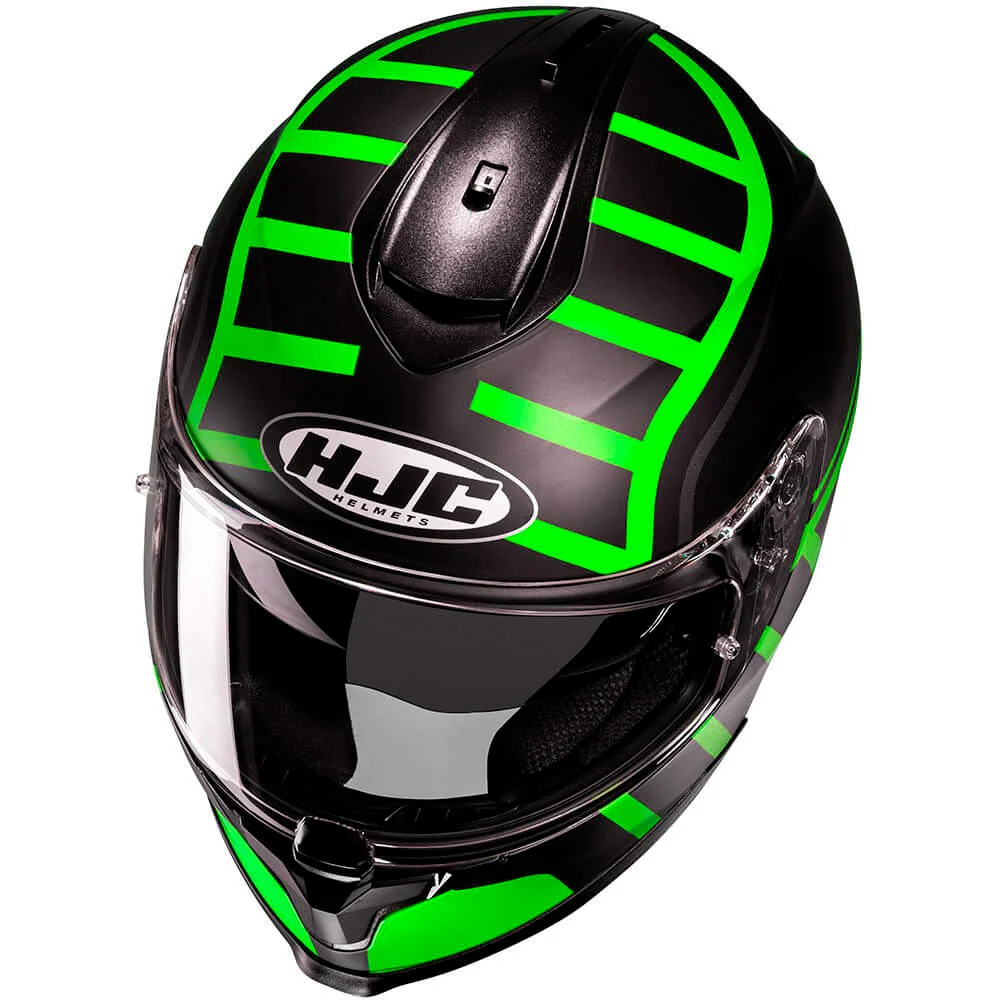 HJC C70N HOLT HELMET - BLACK / FLUOR