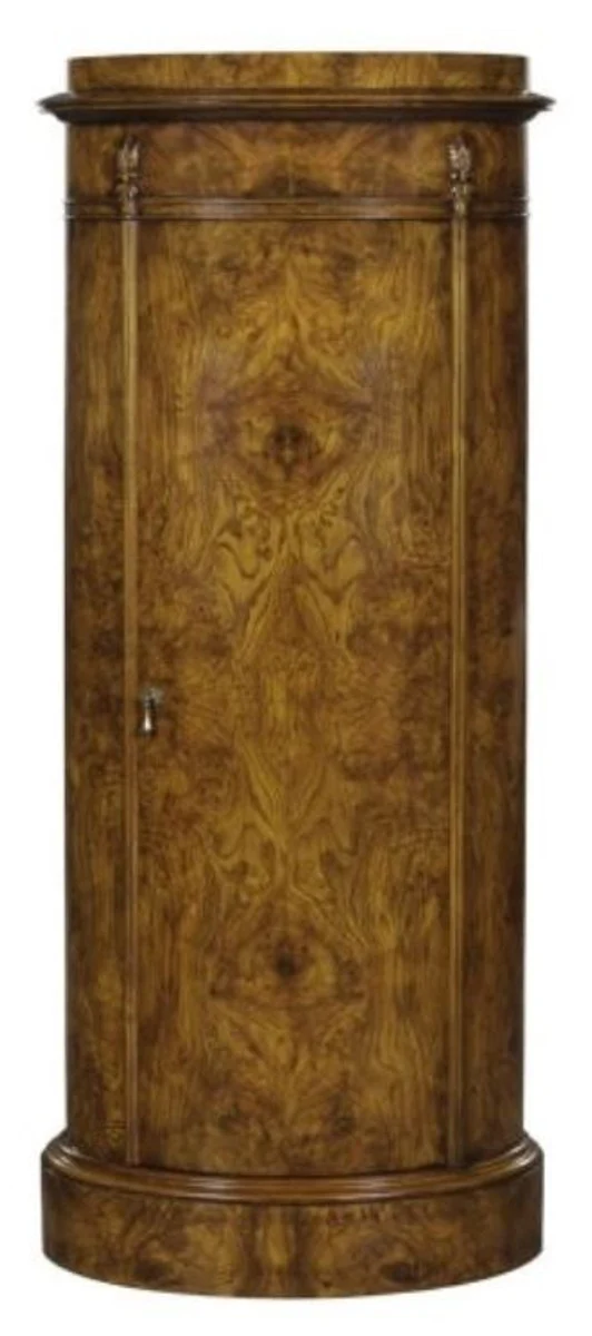 Luxury Art Nouveau chest of drawers with door light brown 62 x 39 x H. 145 cm - Baroque & Art Nouveau furniture