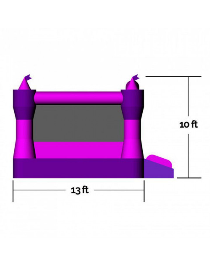 Princess Castle 13 Commercial Bouncer Moonwalk