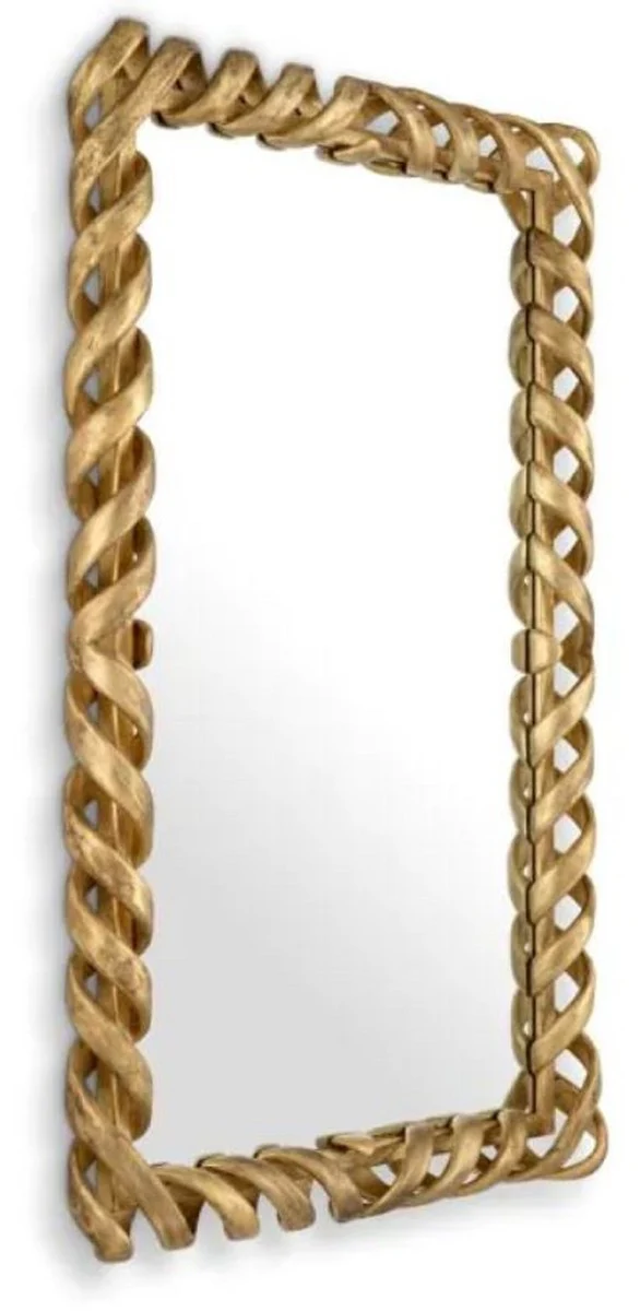 Luxury mahogany mirror antique gold H. 141 cm