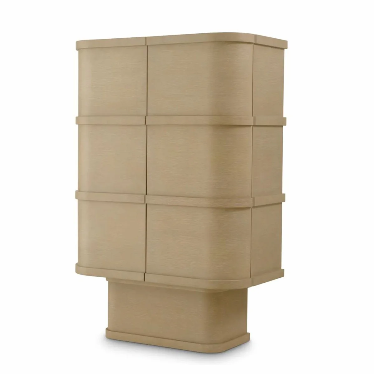 Luxury bar cabinet / wine cabinet with 2 doors beige H. 145.5 cm - bar furniture